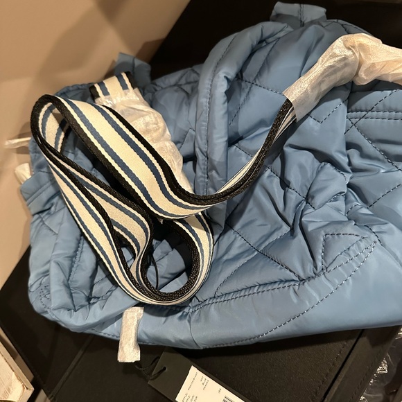 MARC JACOBS Quilted Nylon Crossbody Bag Gym Tote  Color Is like Skye Blue - Picture 3 of 9